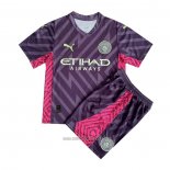 Camiseta del Manchester City Portero Nino 2023-2024 Purpura