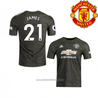 Camiseta del Manchester United Jugador James 2ª Equipacion 2020-2021