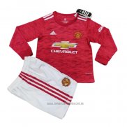 Camiseta del Manchester United 1ª Equipacion Manga Larga Nino 2020-2021