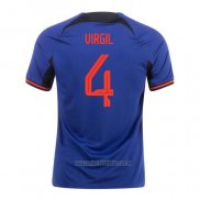 Camiseta del Paises Bajos Jugador Virgil 2ª Equipacion 2022