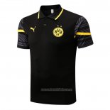 Camiseta Polo del Borussia Dortmund 2022-2023 Negro y Amarillo