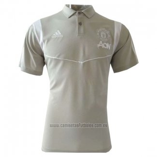 Camiseta Polo del Manchester United 2019-2020 Gris