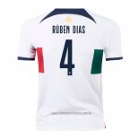 Camiseta del Portugal Jugador Ruben Dias 2ª Equipacion 2022