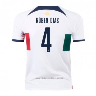 Camiseta del Portugal Jugador Ruben Dias 2ª Equipacion 2022