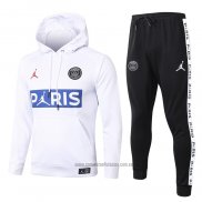 Chandal con Capucha del Paris Saint-Germain Nino 2020-2021 Blanco