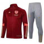 Chandal de Chaqueta del Arsenal 2023-2024 Rojo