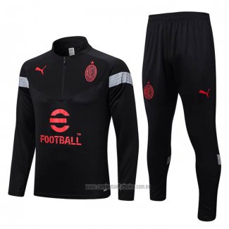 Chandal de Sudadera del AC Milan 2022-2023 Negro