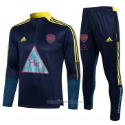 Chandal de Sudadera del Arsenal Nino 2021-2022 Azul