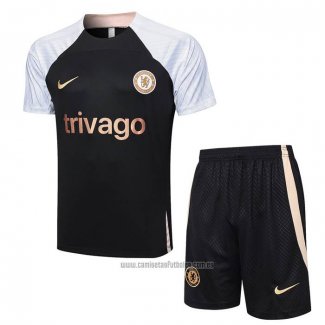 Chandal del Chelsea Manga Corta 2023-2024 Negro - Pantalon Corto