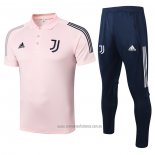 Conjunto Polo Juventus 2020-2021 Rosa