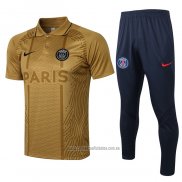 Conjunto Polo del Paris Saint-Germain 2021-2022 Oro