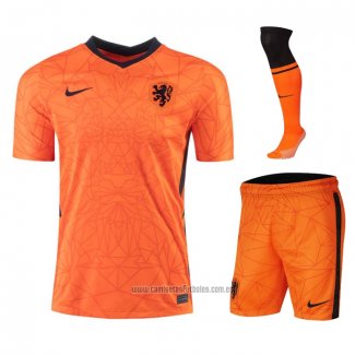 Camiseta del+Pantalones+Calcetines Paises Bajos 1ª Equipacion 2020-2021