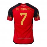 Camiseta del Belgica Jugador De Bruyne 1ª Equipacion 2022