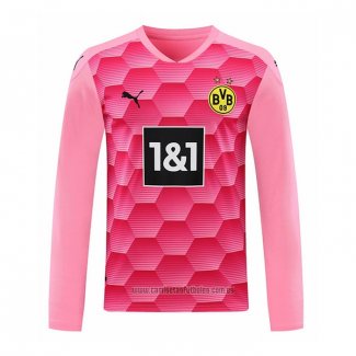 Camiseta del Borussia Dortmund Portero Manga Larga 2020-2021 Rosa