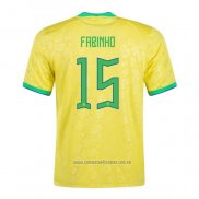 Camiseta del Brasil Jugador Fabinho 1ª Equipacion 2022