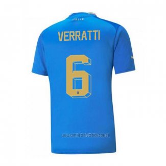 Camiseta del Italia Jugador Verratti 1ª Equipacion 2022