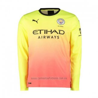 Camiseta del Manchester City 3ª Equipacion Manga Larga 2019-2020