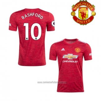 Camiseta del Manchester United Jugador Rashford 1ª Equipacion 2020-2021