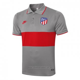 Camiseta Polo del Atletico Madrid 2020-2021 Gris