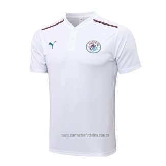 Camiseta Polo del Manchester City 2021-2022 Blanco