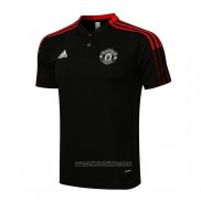 Camiseta Polo del Manchester United 2021-2022 Negro