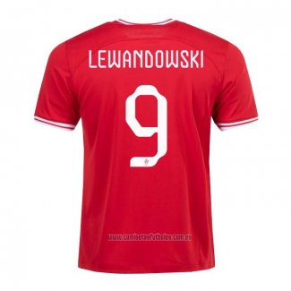 Camiseta del Polonia Jugador Lewandowski 2ª Equipacion 2022