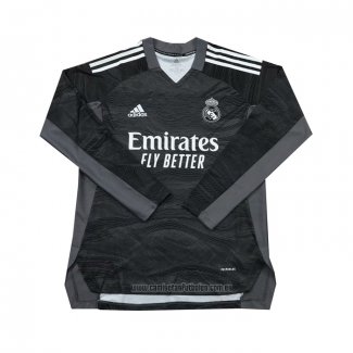 Camiseta del Real Madrid Portero Manga Larga 2021-2022 Negro