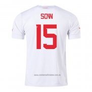 Camiseta del Suiza Jugador Sow 2ª Equipacion 2022