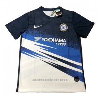 Camiseta de Entrenamiento Chelsea 2019-2020 Azul y Blanco