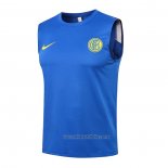Camiseta de Entrenamiento Inter Milan Sin Mangas 2021-2022 Azul