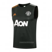 Camiseta de Entrenamiento Manchester United Sin Mangas 2021-2022 Verde