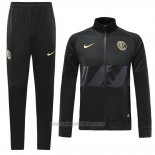 Chandal de Chaqueta del Inter Milan 2019-2020 Negro