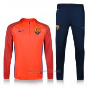 Chandal de Sudadera del Barcelona 2019-2020 Naranja