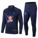 Chandal de Sudadera del Chelsea 2019-2020 Azul Oscuro