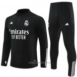 Chandal de Sudadera del Real Madrid Nino 2023-2024 Negro