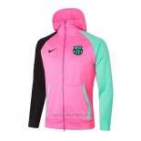 Chaqueta con Capucha del Barcelona 2020-2021 Rosa