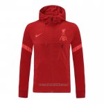 Chaqueta con Capucha del Liverpool 2021-2022 Rojo