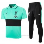 Conjunto Polo Liverpool 2020-2021 Verde