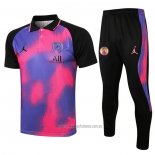 Conjunto Polo del Paris Saint-Germain 2021-2022 Purpura