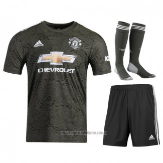 Camiseta del+Pantalones+Calcetines Manchester United 2ª Equipacion 2020-2021