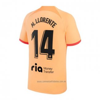 Camiseta del Atletico Madrid Jugador M.Llorente 3ª Equipacion 2022-2023