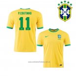 Camiseta del Brasil Jugador P.Coutinho 1ª Equipacion 2020-2021