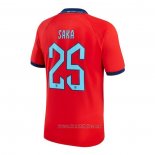 Camiseta del Inglaterra Jugador Saka 2ª Equipacion 2022