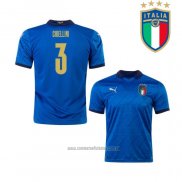 Camiseta del Italia Jugador Chiellini 1ª Equipacion 2020-2021