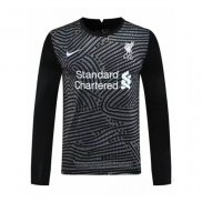 Camiseta del Liverpool Portero Manga Larga 2020-2021 Negro