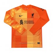 Camiseta del Liverpool Portero Manga Larga 2021-2022 Naranja