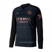 Camiseta del Manchester City 2ª Equipacion Manga Larga 2020-2021
