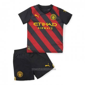 Camiseta del Manchester City 2ª Equipacion Nino 2022-2023