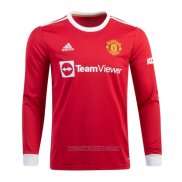 Camiseta del Manchester United 1ª Equipacion Manga Larga 2021-2022