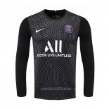 Camiseta del Paris Saint-Germain Portero Manga Larga 2020-2021 Negro